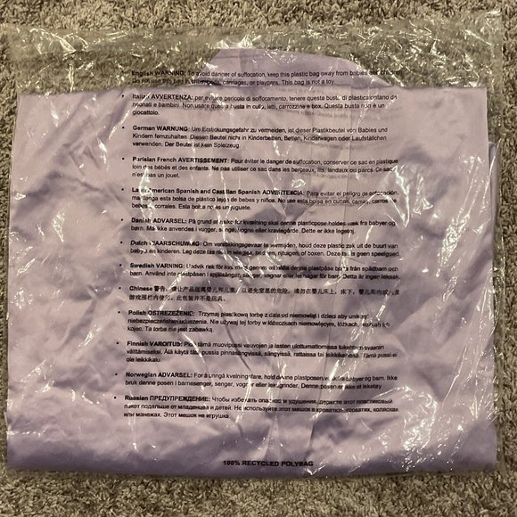 Savage Fenty By Rihanna Not Sorry Satin Short Robe - M/L - Lavender - NEW! - Picture 8 of 9